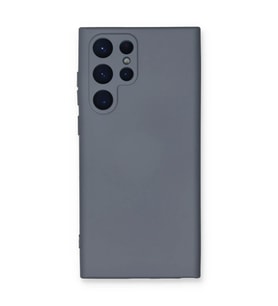 Samsung Galaxy S24 Ultra Kılıf Nano içi Kadife Silikon - Gri