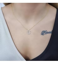 Allah Yazılı 18K Altın Kaplama Kolye (Karışık)