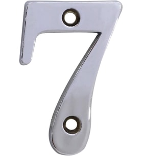 Çelik Kapı Numarası 5 cm Parlak Krom 7 Numara