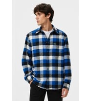 Lacoste Men's Relaxed Fit Button-Down Linen Shirt Rahat Kesim Pamuklu Kareli Erkek Gömlek Haki