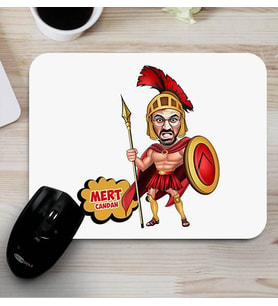 Spartalı Karikatürlü Mouse Pad