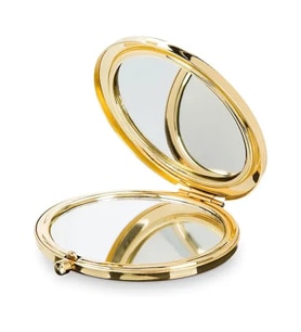 Promosyon Yuvarlak Cep Aynası Gold Renk