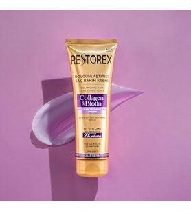 Restorex Dolgunlaştırıcı Saç Bakım Kremi Collagen & Biotin 250 Ml 2Li Paket