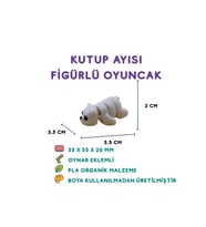 Kutup Ayısı Figür - 3D Kutup Temalı Hayvan