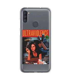 Samsung Galaxy M21 Uyumlu Lana Del Rey Ultraviolence Desenli Şeffaf Telefon Kılıfı