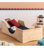 Markaawm Rustik Montessori Yatak Ahşap Çocuk Yatak Karyola