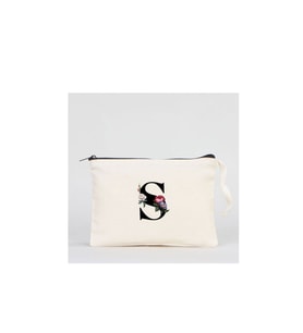 Bez Çanta Dünyası S Harf Baskılı Clutch El Çantası