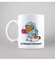 Uyanamıyorum! (Garfield) Tasarımlı Kupa
