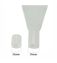 Koltuk Ve Halı Yıkama Su Emici Vakum Başlığı Şeffaf Aparat 32-35mm