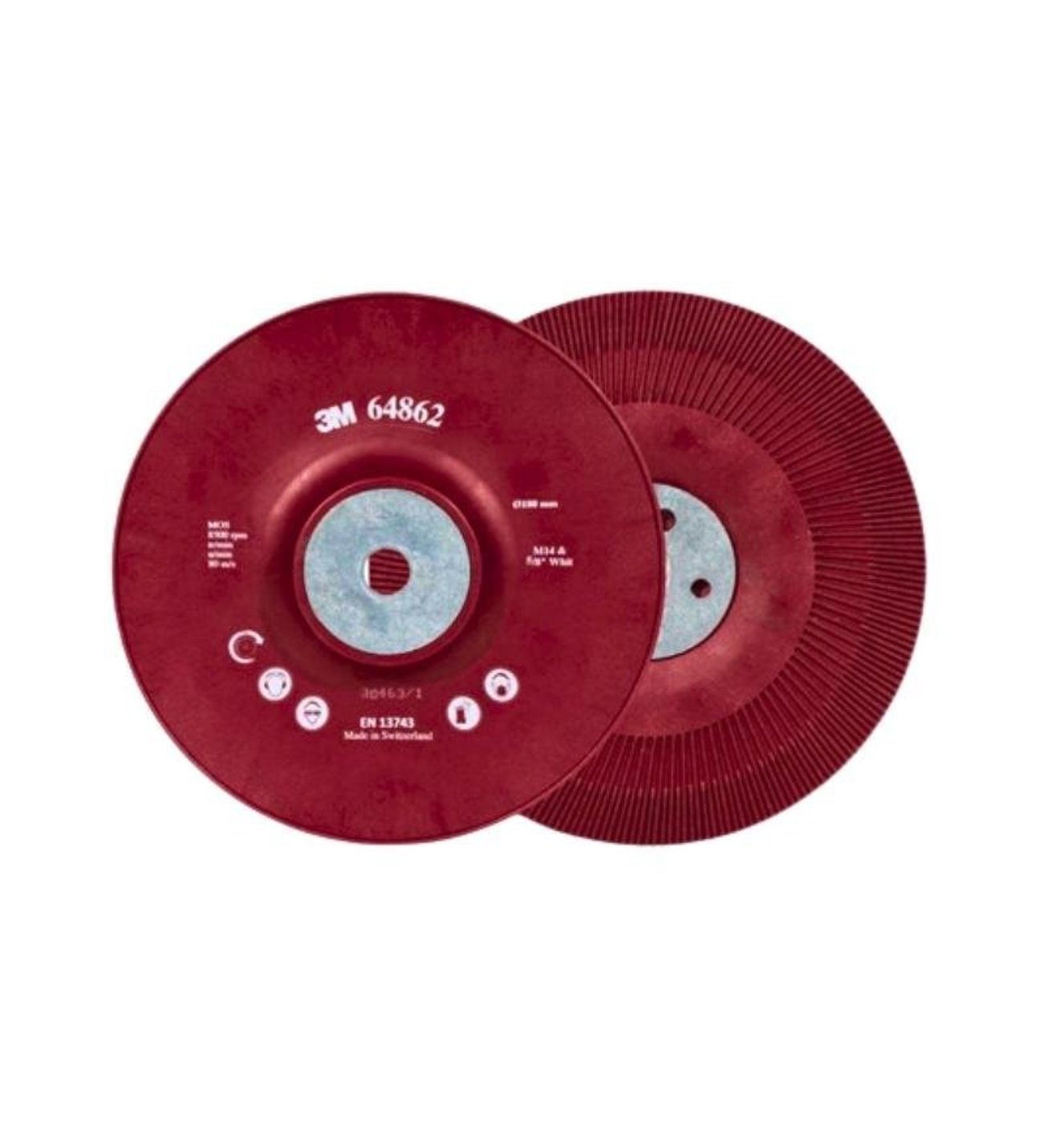 3M 64862 Cubitron II Fiber Zımparalama Diski Tabanı - 180 mm.