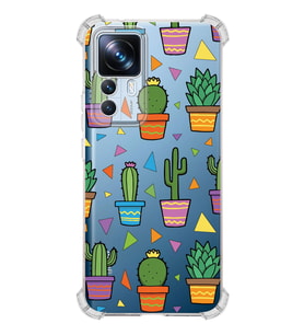 PrintiFy Xiaomi Mi 12T Pro Uyumlu Water Color 4 Baskılı Şeffaf Köşe Korumalı Antişok Kılıf