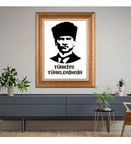 Altın Varaklı Paspartulu Çerçeveli Tablo rv444