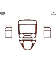 Meriç® Honda Stream Ön Torpido Kaplama Maun 4 Parça 2001-2005 (Maun)