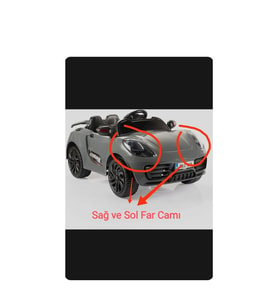 DOLU MARKA  AKÜLÜ 8097 DAYTONA  AKÜLÜ ARABALAR İÇİN ÖN FAR CAM