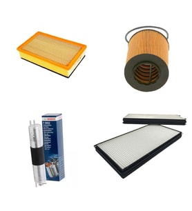 Filtre Bakım Seti BMW 7 SERİSİ 730 Benzin 231 Beygir 2004-2005 Hava + Yağ F + Yakıt F. + Polen Sardes