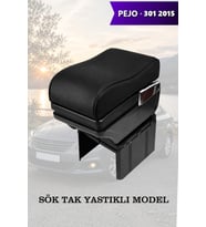 pejo 301 2015 kol dayama geniş model Yastıklı Lüks Siyah Deri