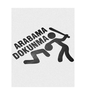 Arabama Dokunma Oto Sticker 20*12 Cm
