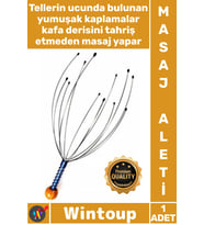 #Masaj 12 Telli Yumuşak Uçlu Rahatlatıcı Ergonomik Stres Giderici Uyarıcı Etkili Kafa Masaj Aleti