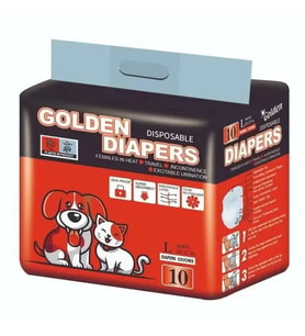 Golden Diapers Hijyenik Köpek ve Kedi Külodu L Beden 10'lu Paket