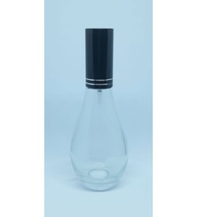 PARFÜM ŞİŞESİ 70 ML (2 ADET) BOŞ AMPUL ŞİŞE SİYAH KAPAK PLASTİK VALF