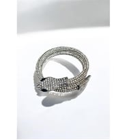 METALİZE CHOKER TAŞLI YILAN DOLAMALI BİLEKLİK