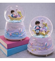 Forever Romantik Çift Figürlü Işıklı Otomatik Büyük Boy Kar Küresi