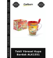 Özel Üretim Hediyelik Kahve Çay Tekli Yöresel Kupa Bardak ALK1551