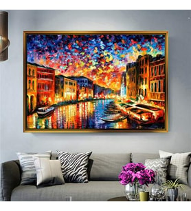 Altın Çerçeveli dekoratif tablo l794 (Gold)