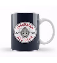 Cyberman Doctor Who All Star Converse Logo Kupa Bardak Porselen
