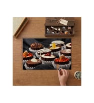 Mini Çikolatalı Tatlılar Tasarımı 240 parça Ahşap Puzzle Ahşap Kutuda MP01665