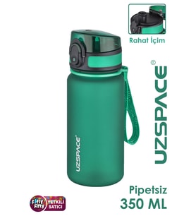 Uzspace 350 ML Pipetsiz Softtouch Tritan Çocuk Su Matarası -FF350MLUZS