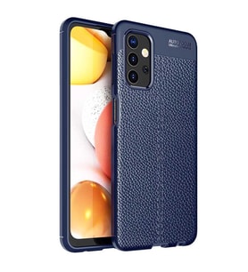 Samsung Galaxy A13 4G Kılıf Deri Tarzı Niss Silikon Case Kapak (Lacivert)
