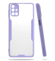 Newface Samsung Galaxy M31S Kılıf Platin Silikon - Lila