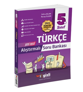 GİZLİ YAYINLARI 5.SINIF ALIŞTIRMALI TÜRKÇE SORU BANKASI