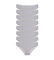 8 adet Süper Eko Set Likralı Kadın Slip Külot Gri