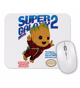 Baby Groot Super Galaxy Bros Mouse Pad