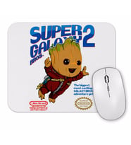 Baby Groot Super Galaxy Bros Mouse Pad