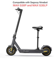 Segway Ninebot MAX G30P / G30LP Uyumlu Ayarlanabilir Konforlu Darbe Emici Elektrikli Scooter Selesi – Siyah, Büyük - OUTLET