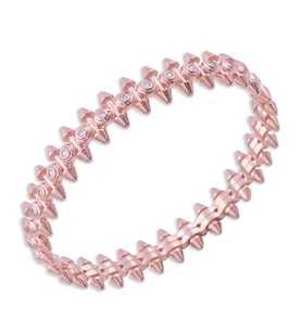 925 Ayar Gümüş Kadın Bileklik 22.1 gr Rose Gold