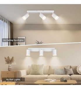 RİOLİGHT MODERN BEYAZ HAREKETLİ BAŞLIK GİYİNME ODASI,MUTFAK,CAFE,SALON İÇİN GÜN IŞIĞI SPOT