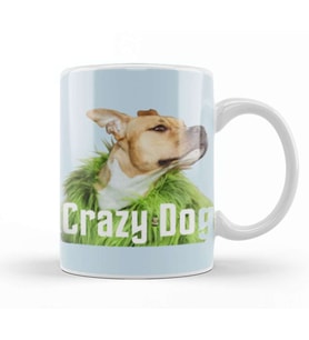Crazy Dog Gift Kupa Bardak Porselen