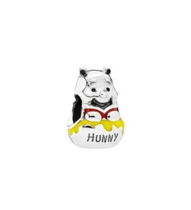 Winnie the Pooh & Bal Kavanozu Charm 925 Ayar Gümüş