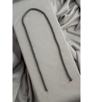 Hematit Doğal Taş Füme Rondela Kesim 2x4mm Dizi
