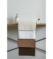 Nolina V2 %100 PAMUK YUMUŞAK DOKULU 50x90 Cm. El ve Yüz Havlu 4'lü Set (Kahverengi)