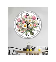 bilge Tasarım retro harita detaylı Duvar Saati 35 x 35 CM (Karışık)