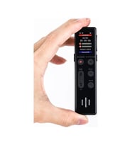 Sensörlü Kb 95 LED Ekranlı 64 GB MP3 çalar Kesintisiz ses Kayıt 35 Saat Kingboss (Siyah)