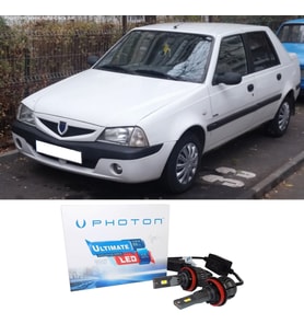 Dacia Solenza Uzun + Kısa Led Xenon Kısa Far Ampulü H4 Ultimate Yeni Seri Beyaz