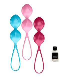 Satisfyer V Balls 3 Adet Yumuşak Dokulu Kegel Egzersiz Top Seti+Jel