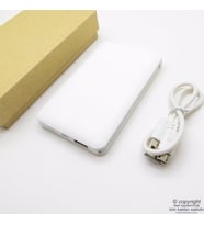 Wings Kişiye Özel Powerbank 5000mAh Beyaz  İsme Özel Powerbank  Hediyelik Teknoloji Ürünü