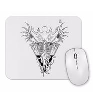 Skull  Devil Branca Mouse Pad